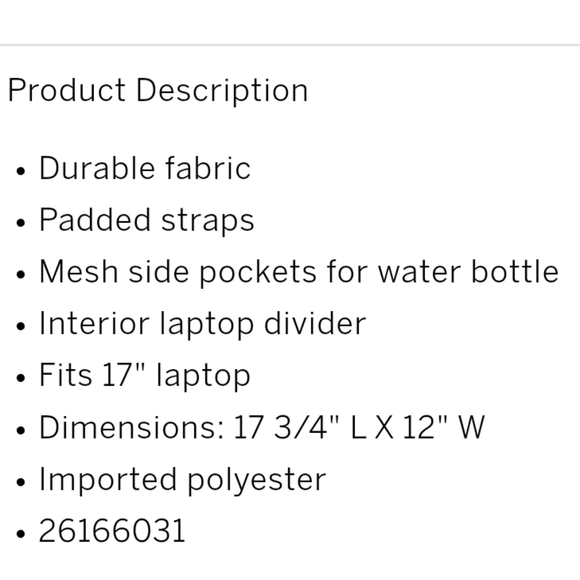 Pink Collegiate Backpack - Picture 2 of 3